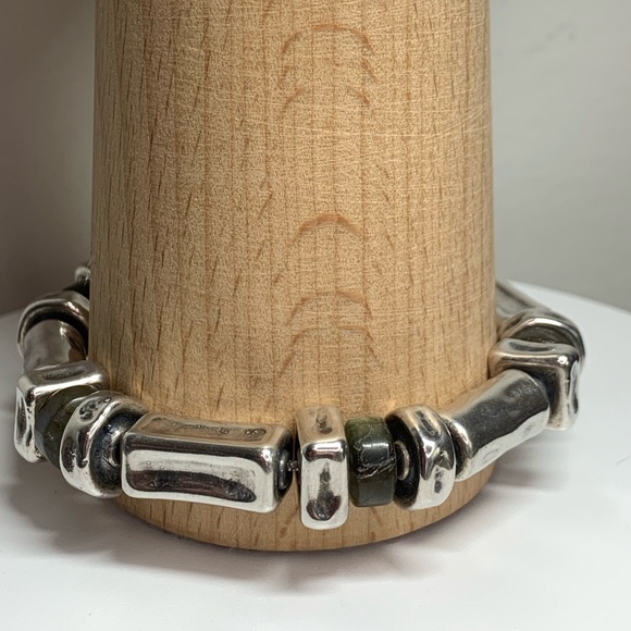 Silpada Vintage RARE Sterling Silver & Labradorite Toggle Clasp Bracelet - Picture 4 of 14